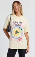 Sarı Baskılı Tshirt