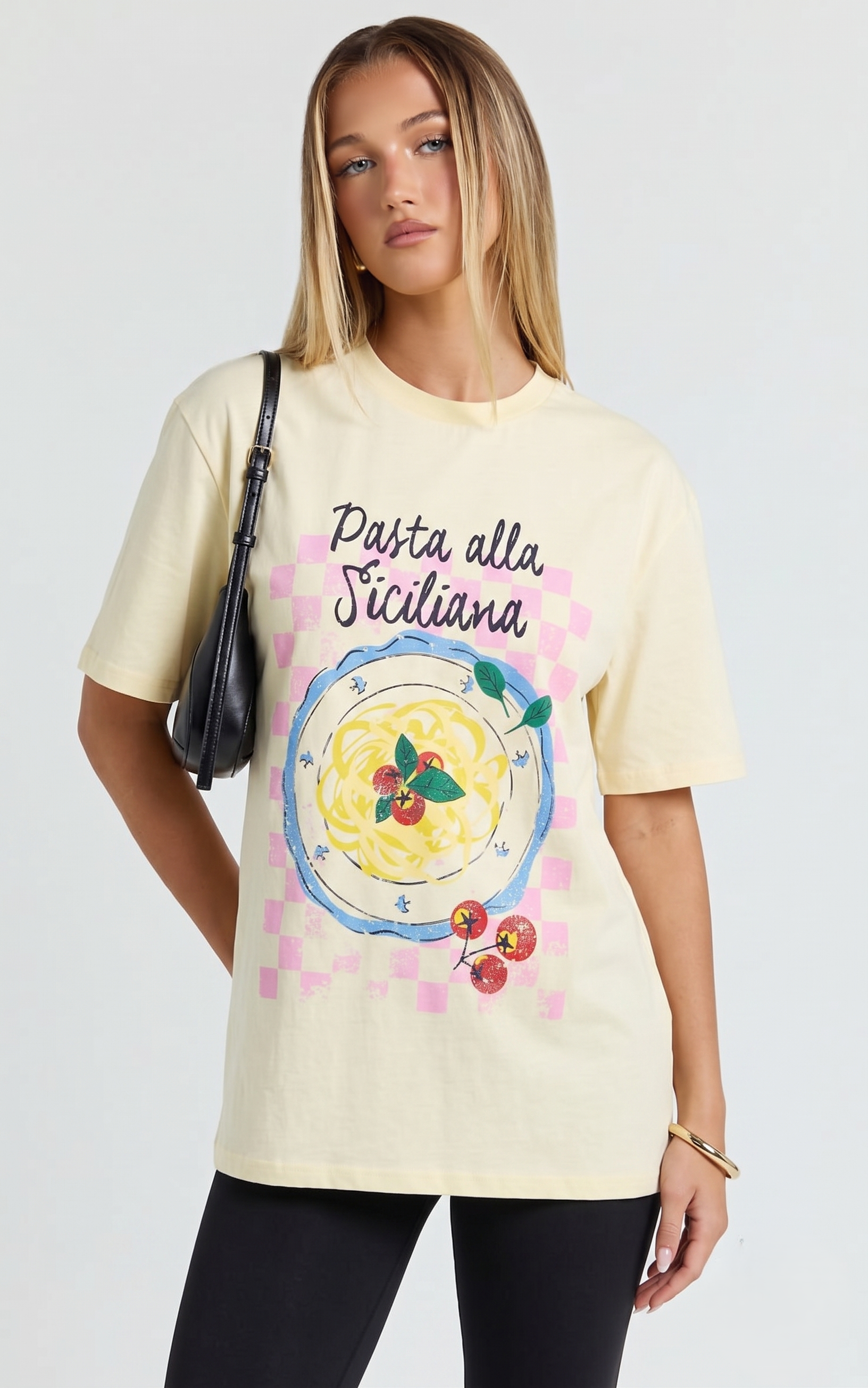 Sarı Baskılı Tshirt