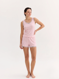 Baby Pink Pijama Takımı Gül Detaylı