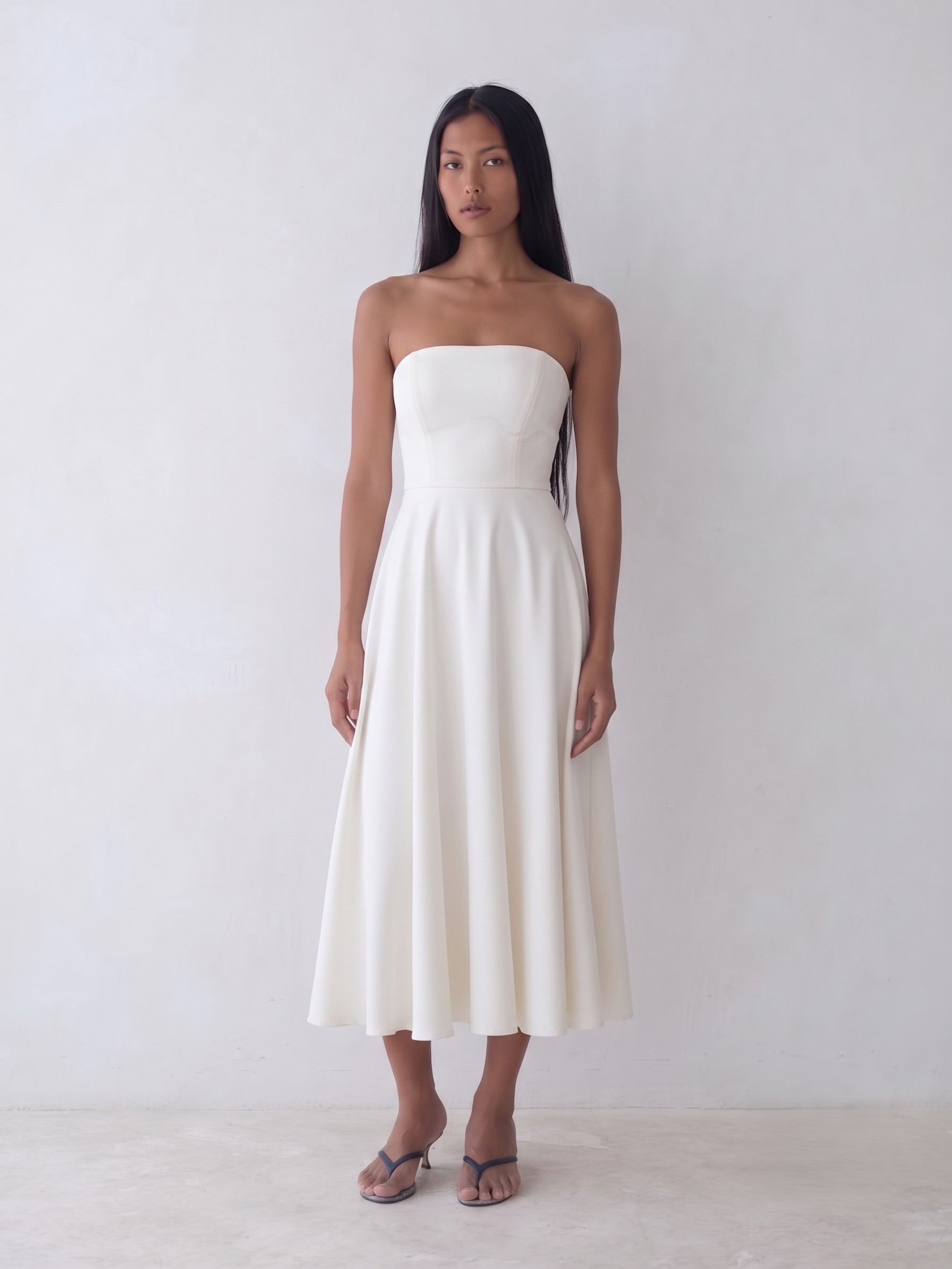 Beyaz Bridal Elbise