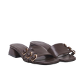 Brown Luxe Tokalı Topuklu