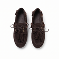 Hakiki Süet Bağcık Detaylı Kadın Loafer