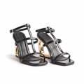 Metal Muse Siyah Rugan Mule