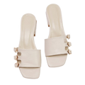 Ivory Charm Taş Tokalı Terlik