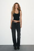 Siyah More Jean